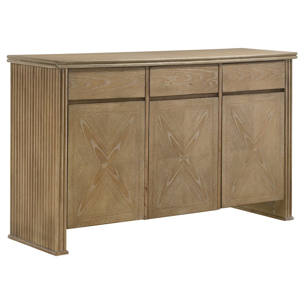 Adina 2-door 59-inch Sideboard Server Distressed Light Brown. Picture 1