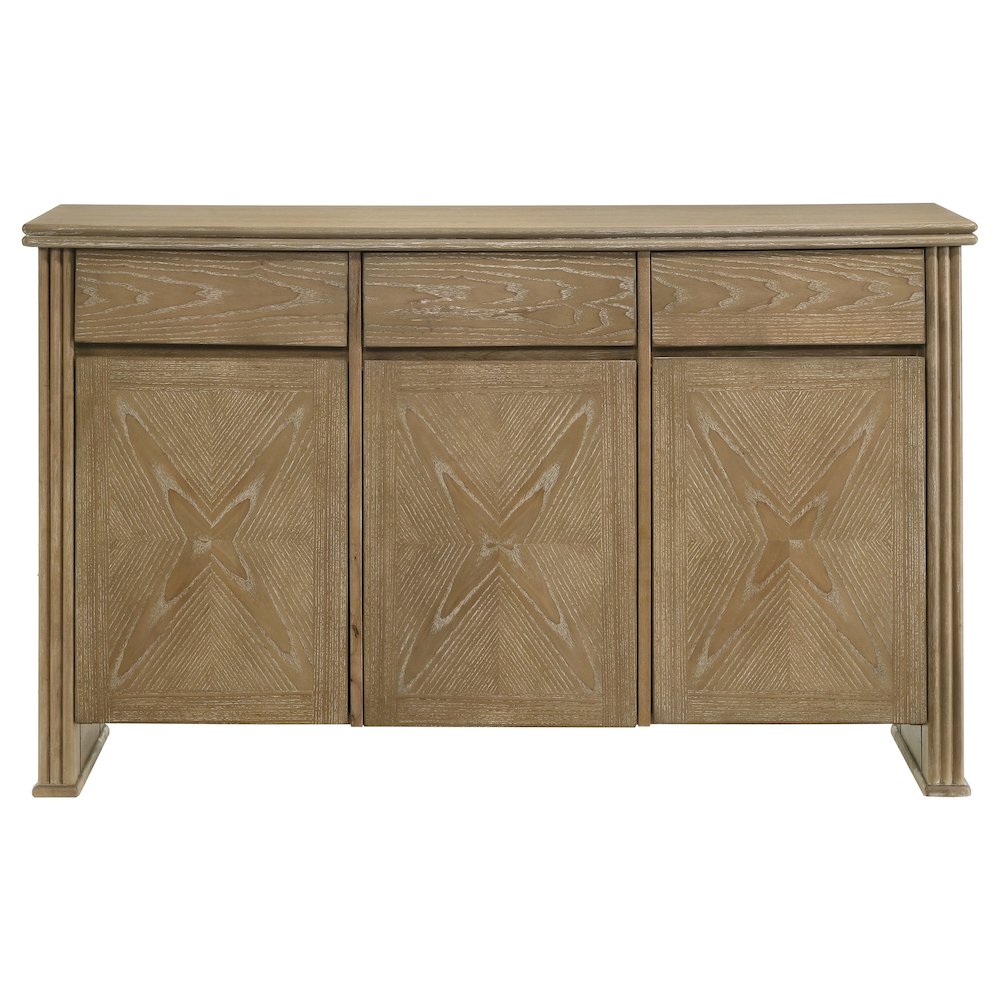 Adina 2-door 59-inch Sideboard Server Distressed Light Brown. Picture 3