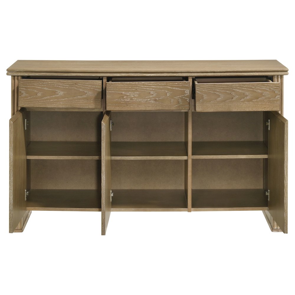 Adina 2-door 59-inch Sideboard Server Distressed Light Brown. Picture 4