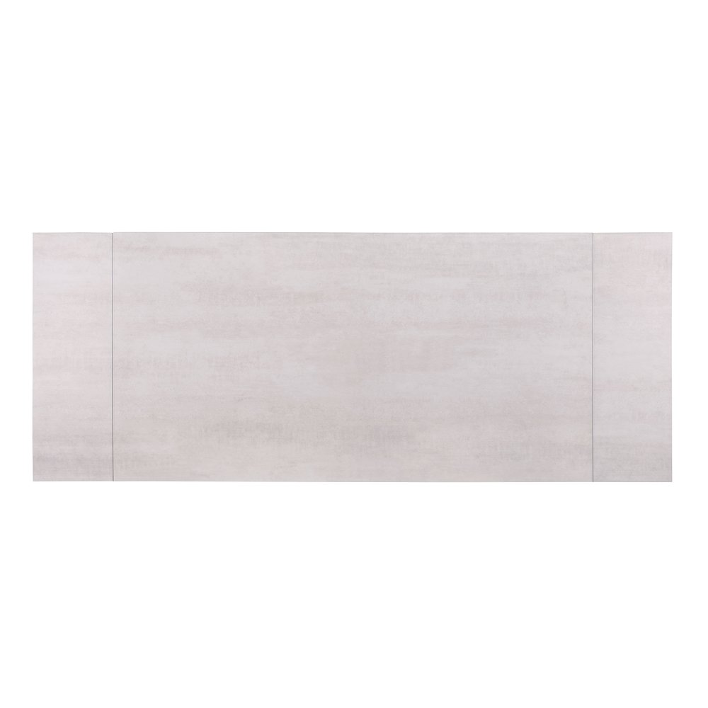 Vesa 97-inch Glass Top Extension Dining Table Beige. Picture 11