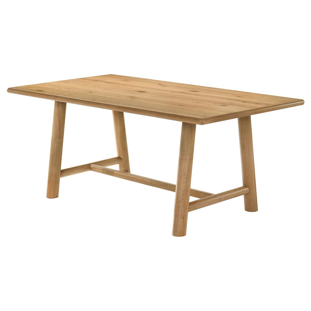 Duncan 71-inch Rectangular Wood Dining Room Table Washed Oak. Picture 4