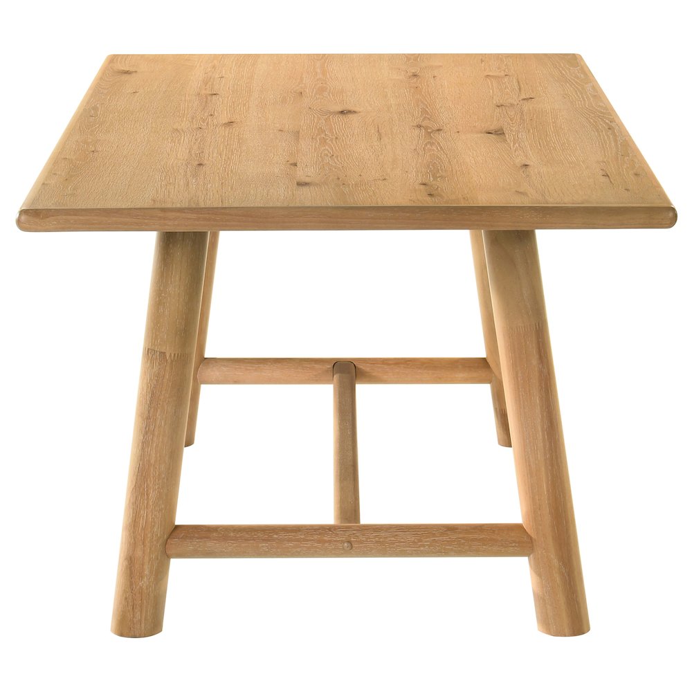 Duncan 7-piece Rectangular Wood Dining Table Set Washed Oak. Picture 5