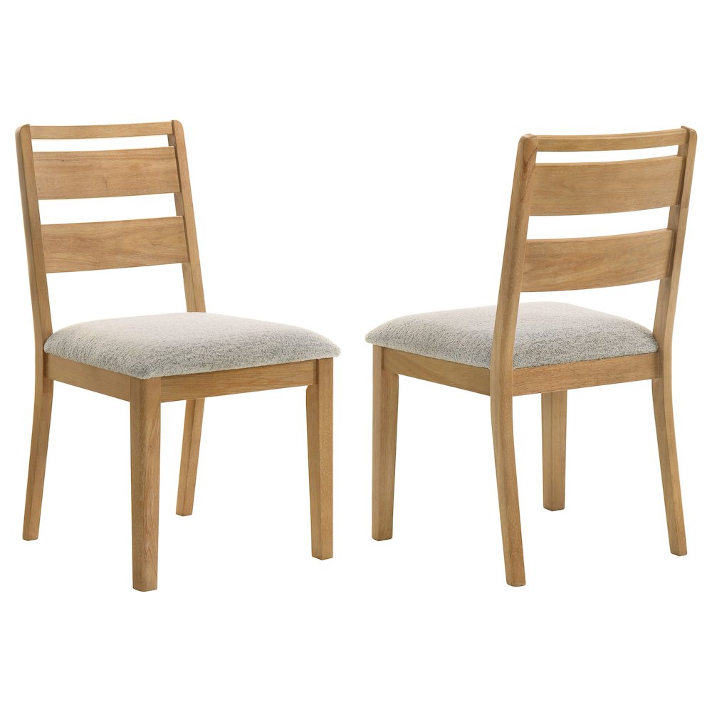 Duncan Ladder Back Dining Side Chair Washed Oak (Set of 2). Picture 1