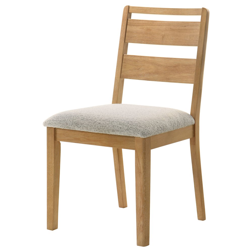 Duncan Ladder Back Dining Side Chair Washed Oak (Set of 2). Picture 5