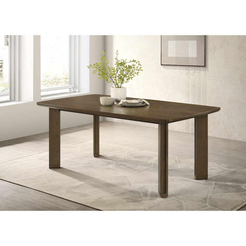 Ottowa 71-inch Rectangular Wood Dining Table Brown. Picture 2