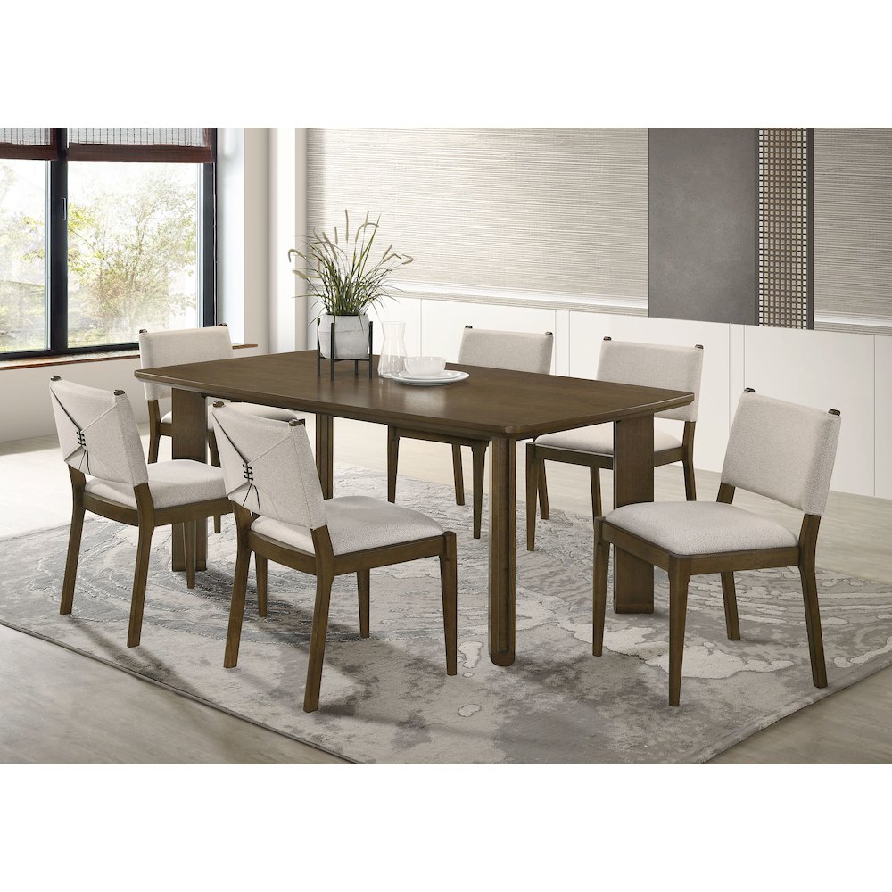 Ottowa 71-inch Rectangular Wood Dining Table Brown. Picture 10