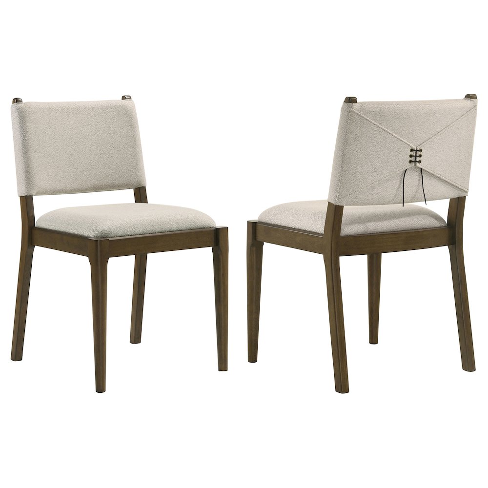 Ottowa Upholstered Dining Side Chair Brown (Set of 2). Picture 1
