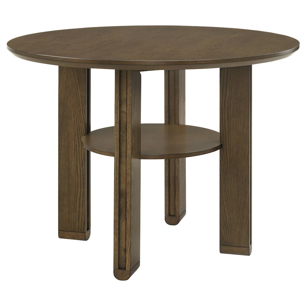 Ottowa 5-piece Round Counter Height Dining Room Set Brown. Picture 3