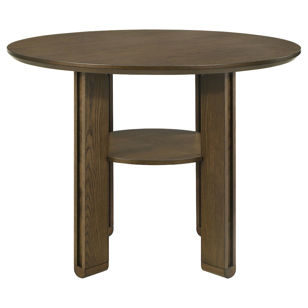 Ottowa 5-piece Round Counter Height Dining Room Set Brown. Picture 4