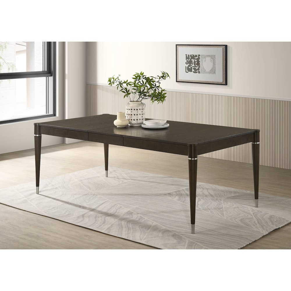 Reseda 81-inch Extension Leaf Dining Table Ash Brown. Picture 2