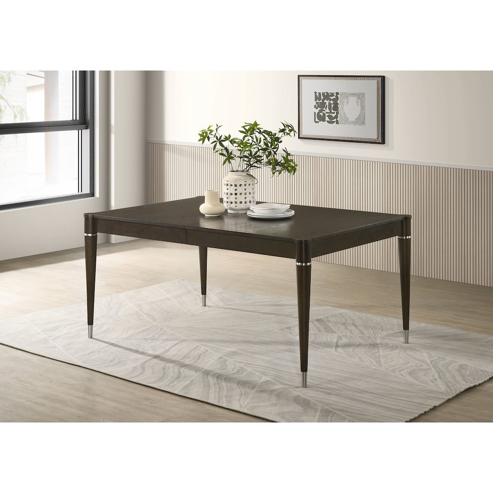 Reseda 81-inch Extension Leaf Dining Table Ash Brown. Picture 3