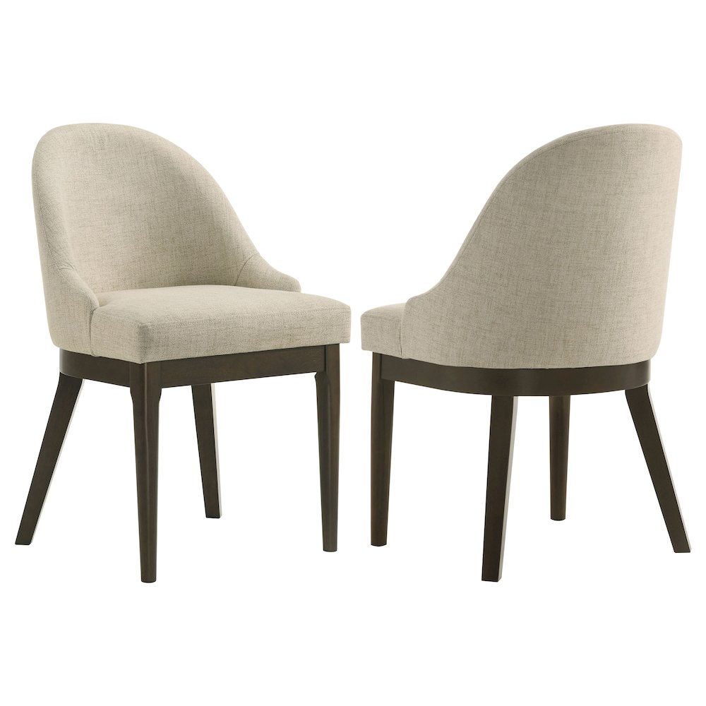 Reseda Upholstered Dining Side Chair Oatmeal (Set of 2). Picture 1