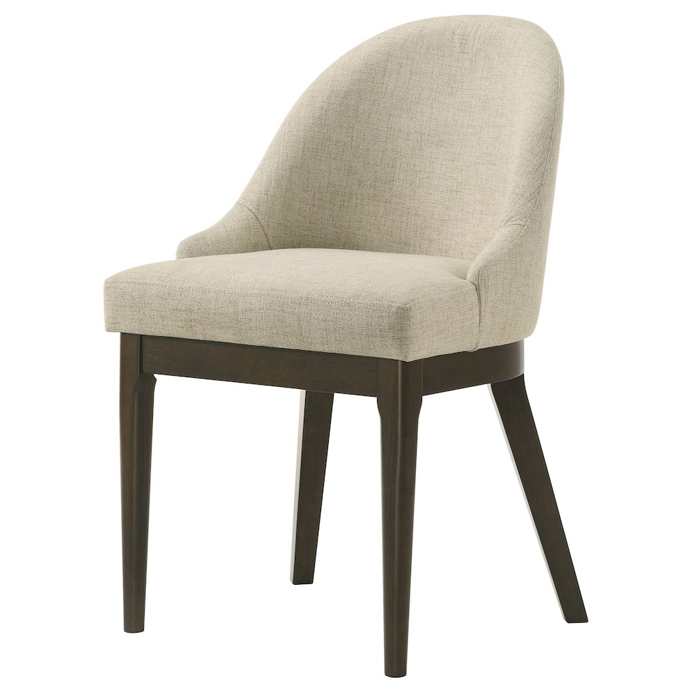 Reseda Upholstered Dining Side Chair Oatmeal (Set of 2). Picture 5
