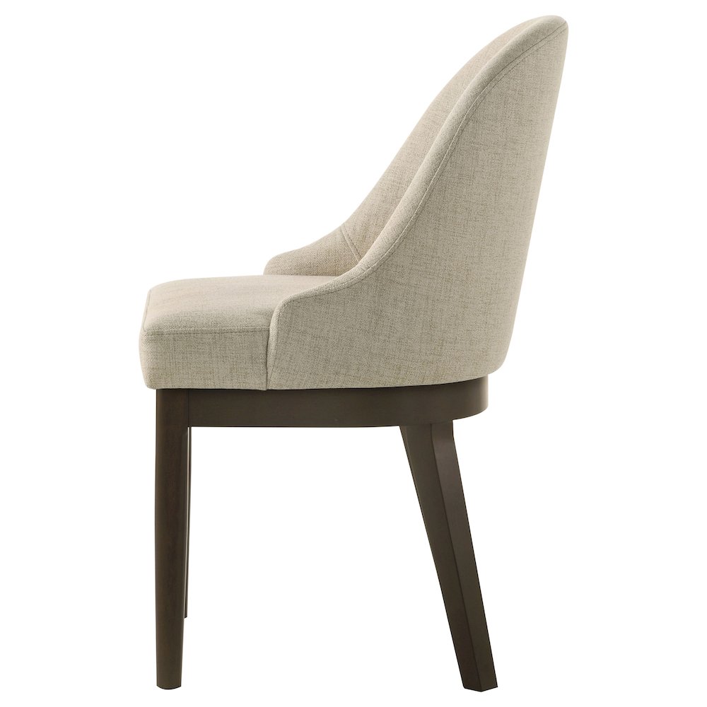 Reseda Upholstered Dining Side Chair Oatmeal (Set of 2). Picture 6