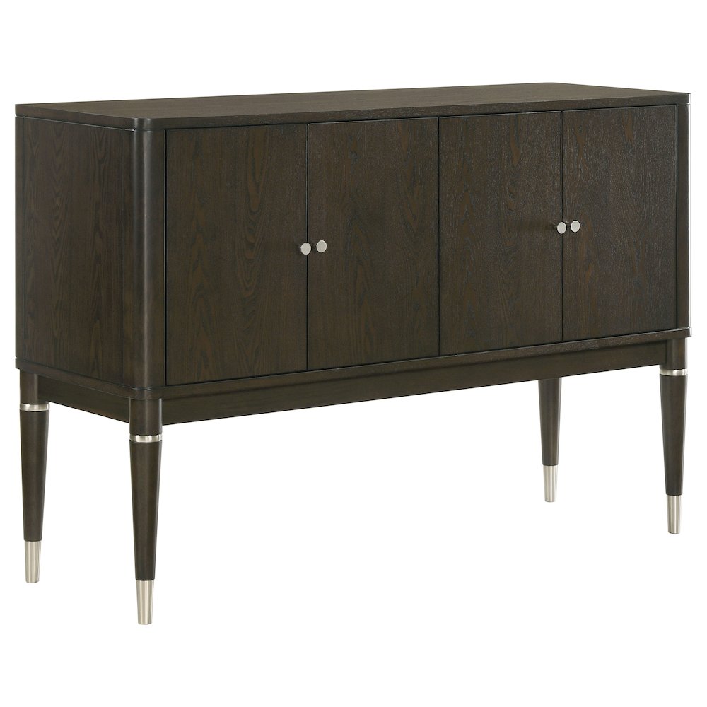 Reseda 4-door Dining Sideboard Server with Shelves Ash Brown. Picture 1