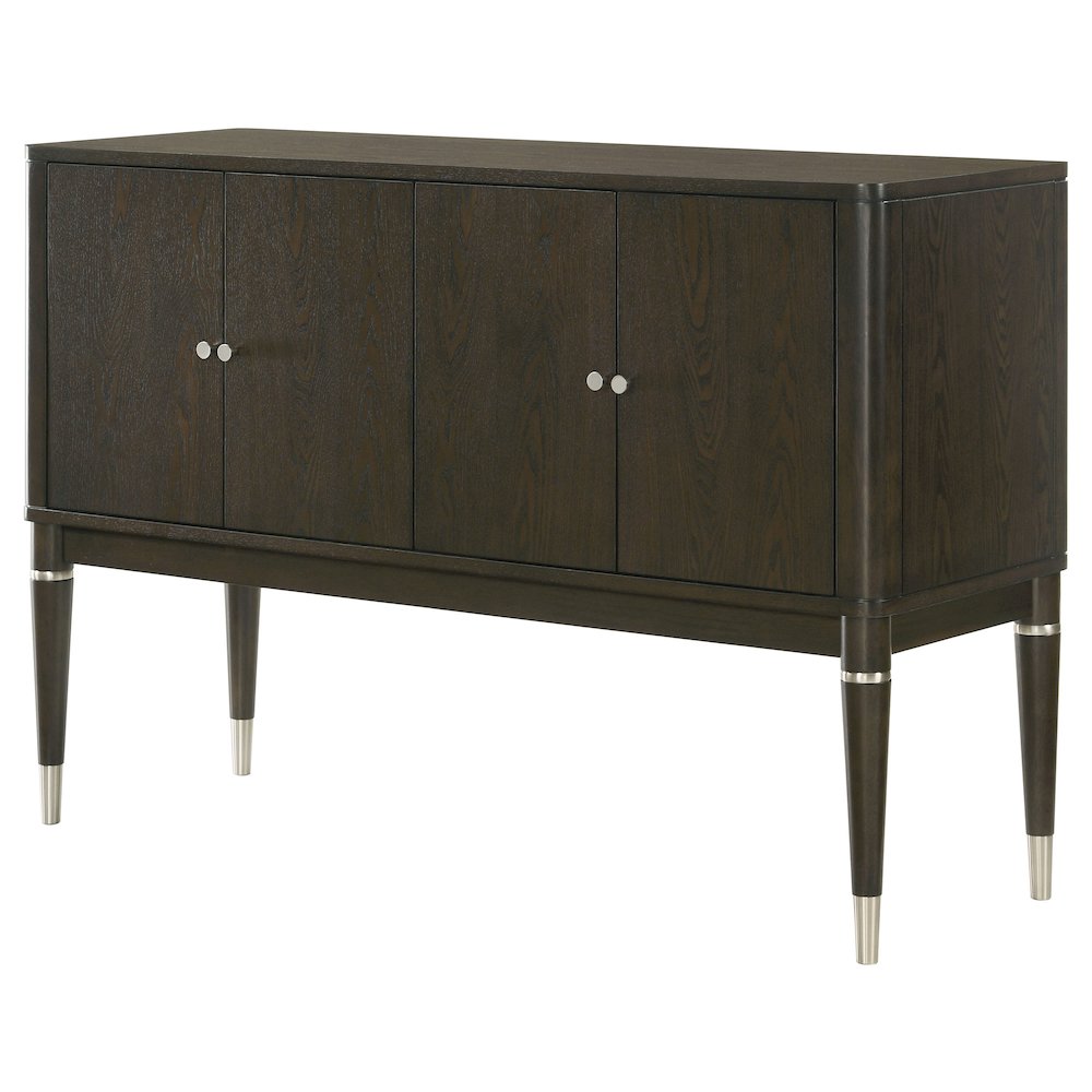 Reseda 4-door Dining Sideboard Server with Shelves Ash Brown. Picture 5