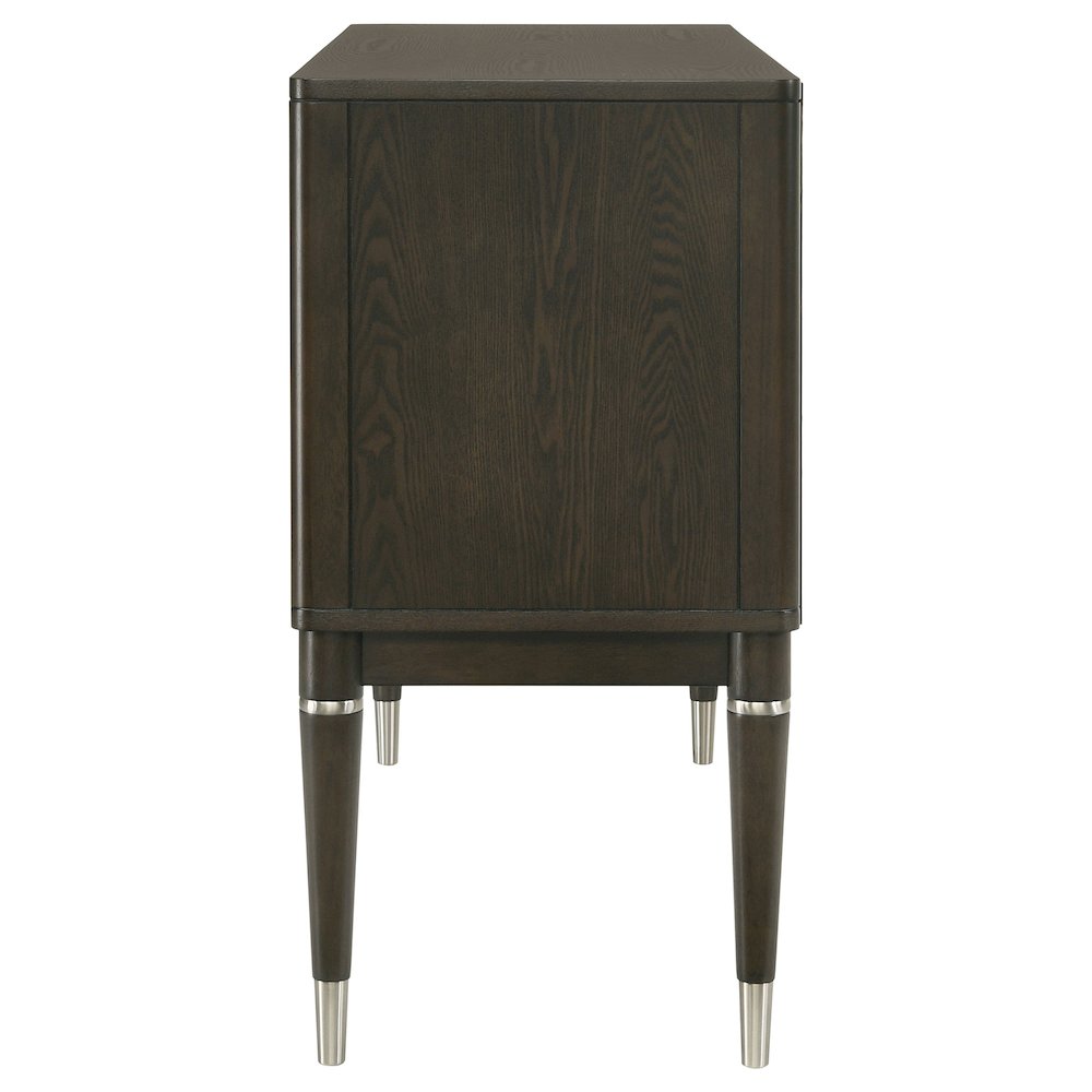 Reseda 4-door Dining Sideboard Server with Shelves Ash Brown. Picture 10