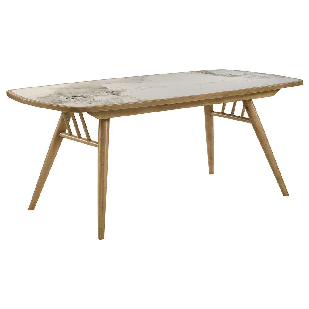Croyden 73-inch Rectangular Dining Table Weathered Natural. Picture 1