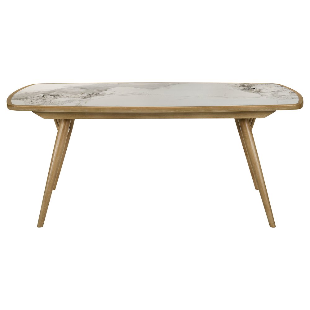 Croyden 73-inch Rectangular Dining Table Weathered Natural. Picture 3