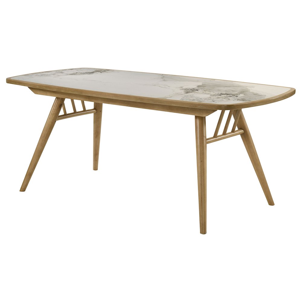 Croyden 73-inch Rectangular Dining Table Weathered Natural. Picture 4
