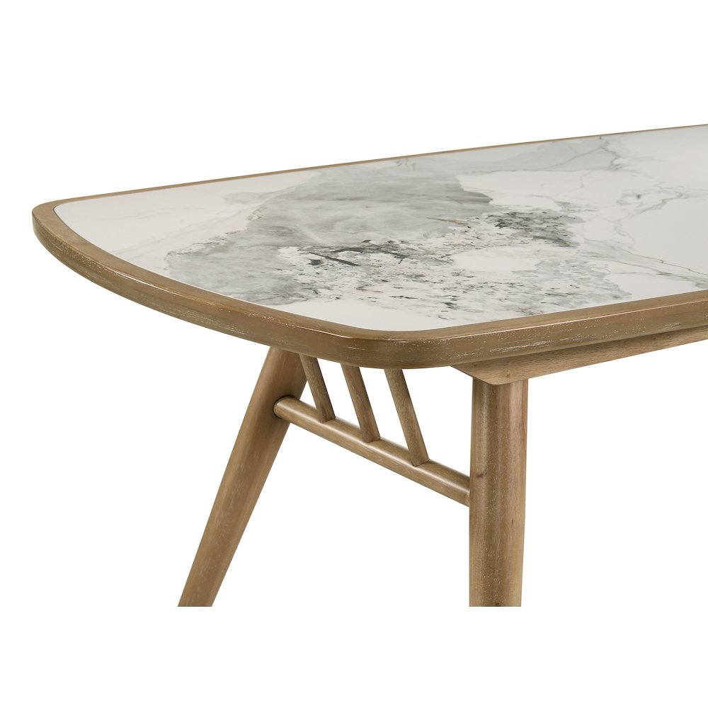 Croyden 7-piece Rectangular Dining Set Weathered Natural. Picture 7