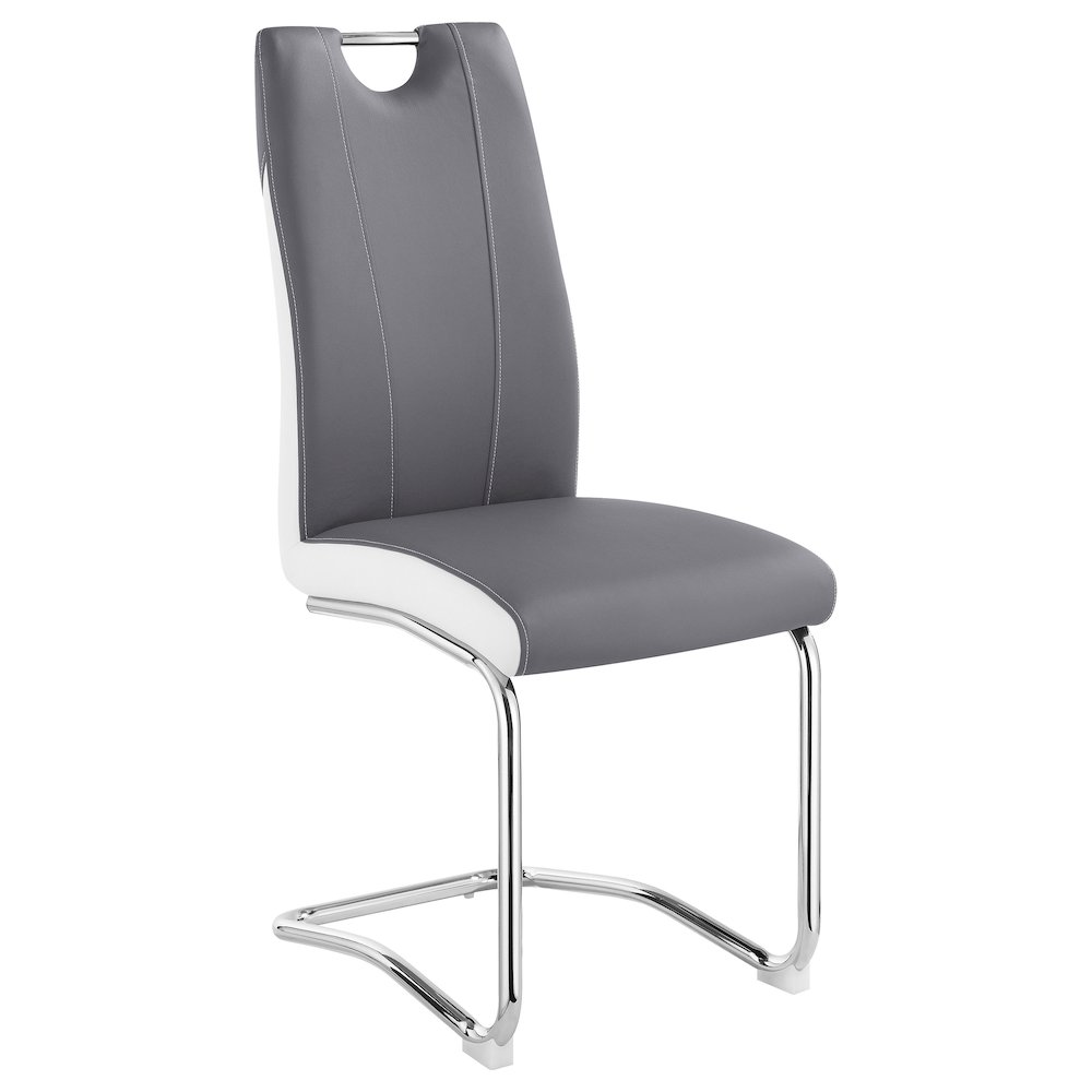 Brooklyn Upholstered Dining Side Chair Grey (Set of 4). Picture 3