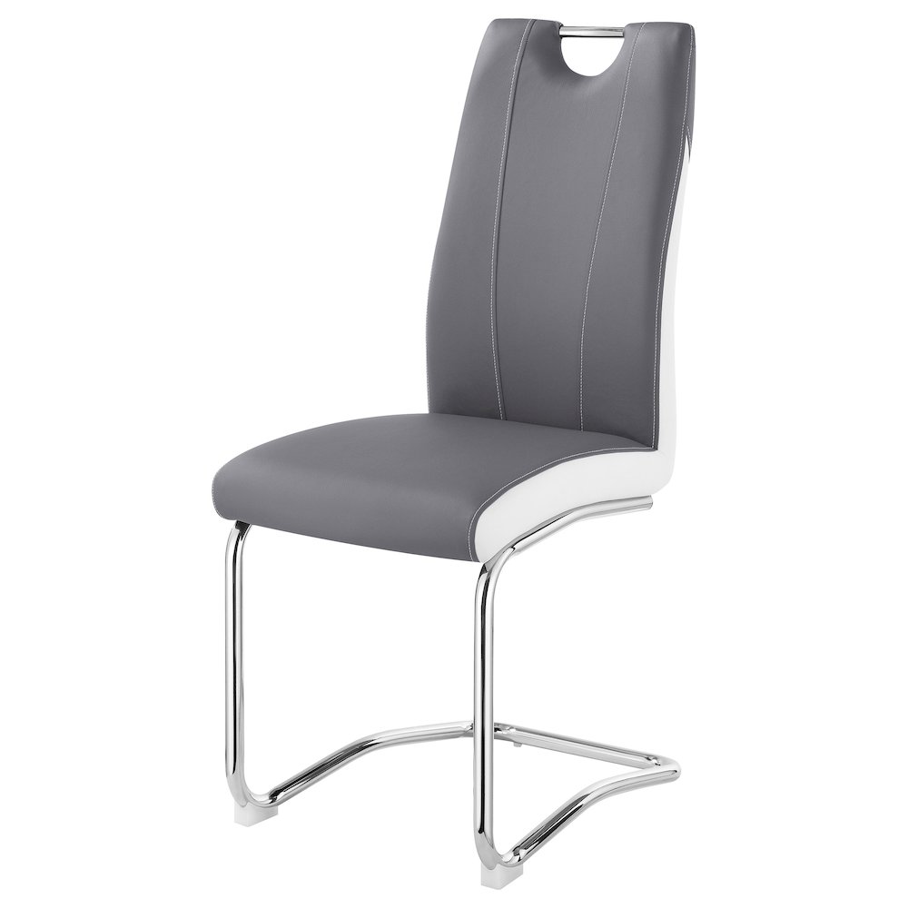 Brooklyn Upholstered Dining Side Chair Grey (Set of 4). Picture 5