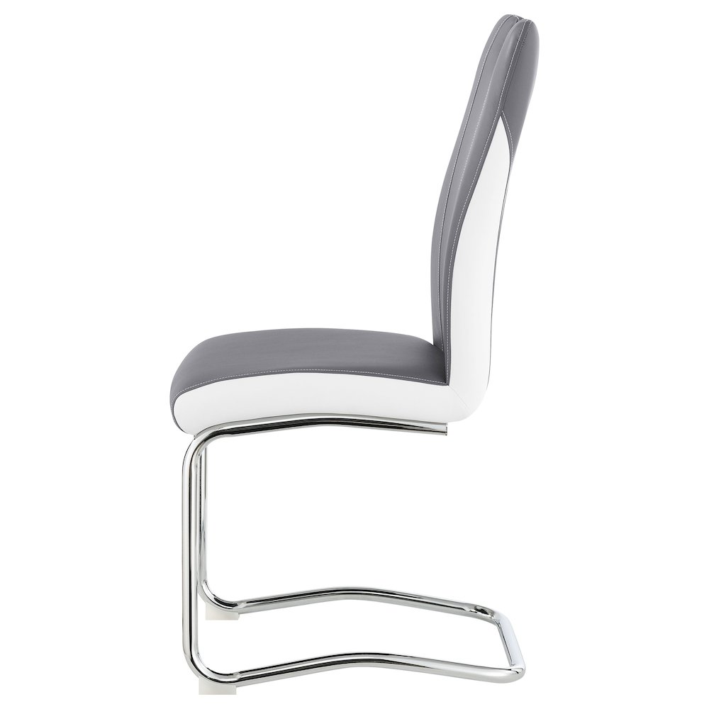 Brooklyn Upholstered Dining Side Chair Grey (Set of 4). Picture 6