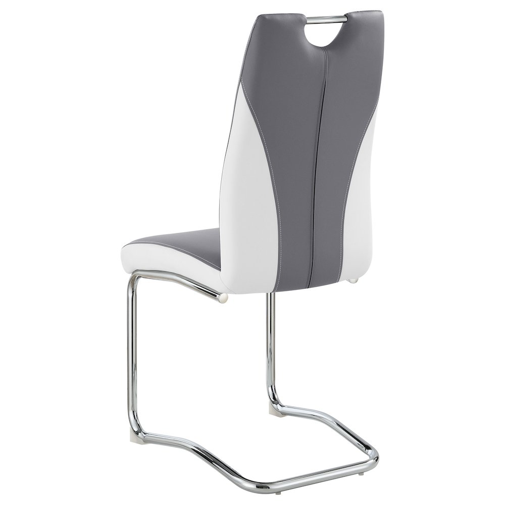 Brooklyn Upholstered Dining Side Chair Grey (Set of 4). Picture 7