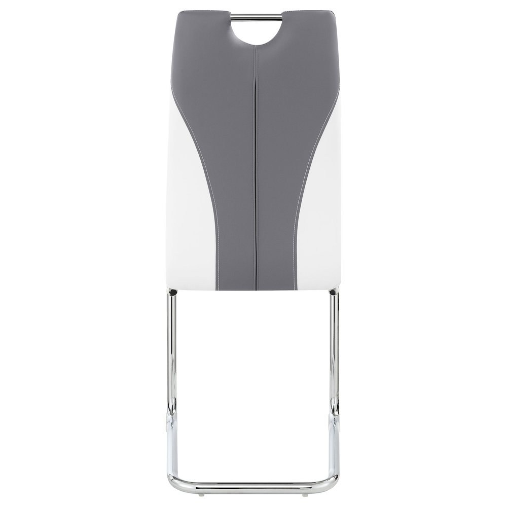 Brooklyn Upholstered Dining Side Chair Grey (Set of 4). Picture 8