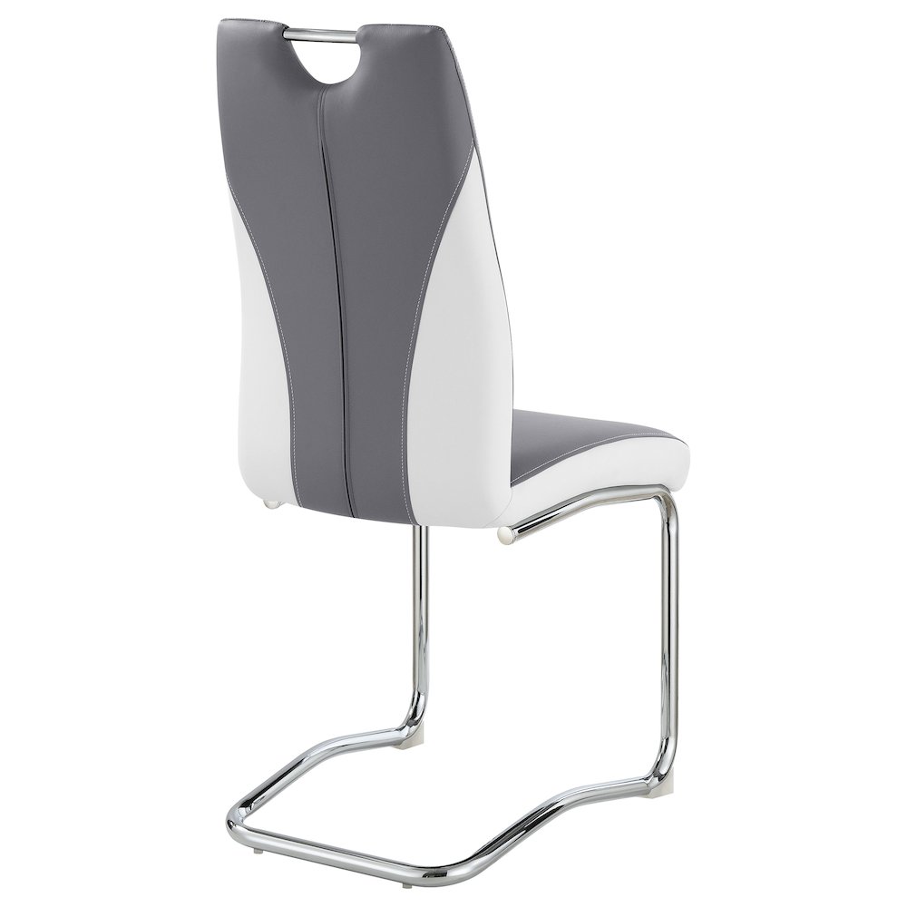 Brooklyn Upholstered Dining Side Chair Grey (Set of 4). Picture 9