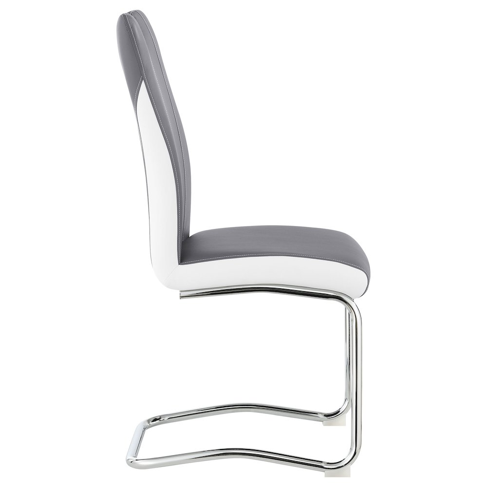 Brooklyn Upholstered Dining Side Chair Grey (Set of 4). Picture 10