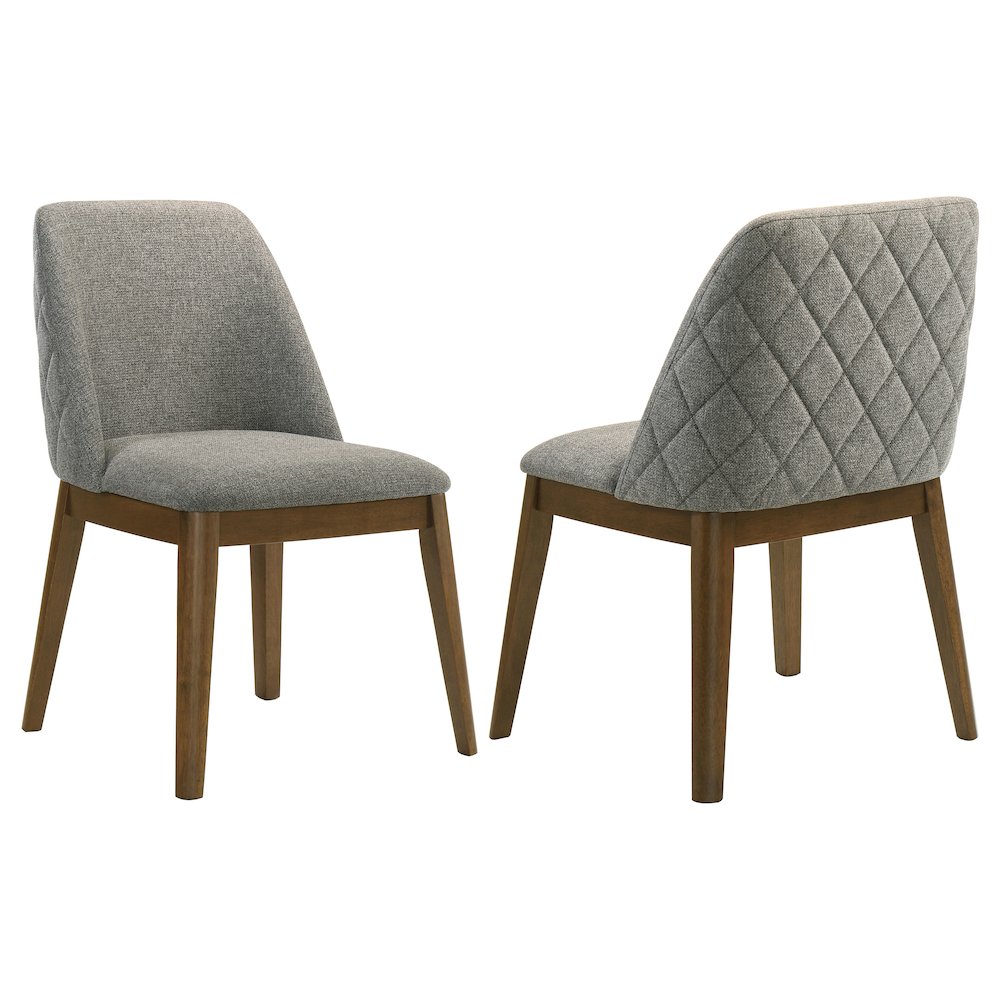 Franklin Upholstered Dining Side Chair Grey (Set of 2). Picture 1