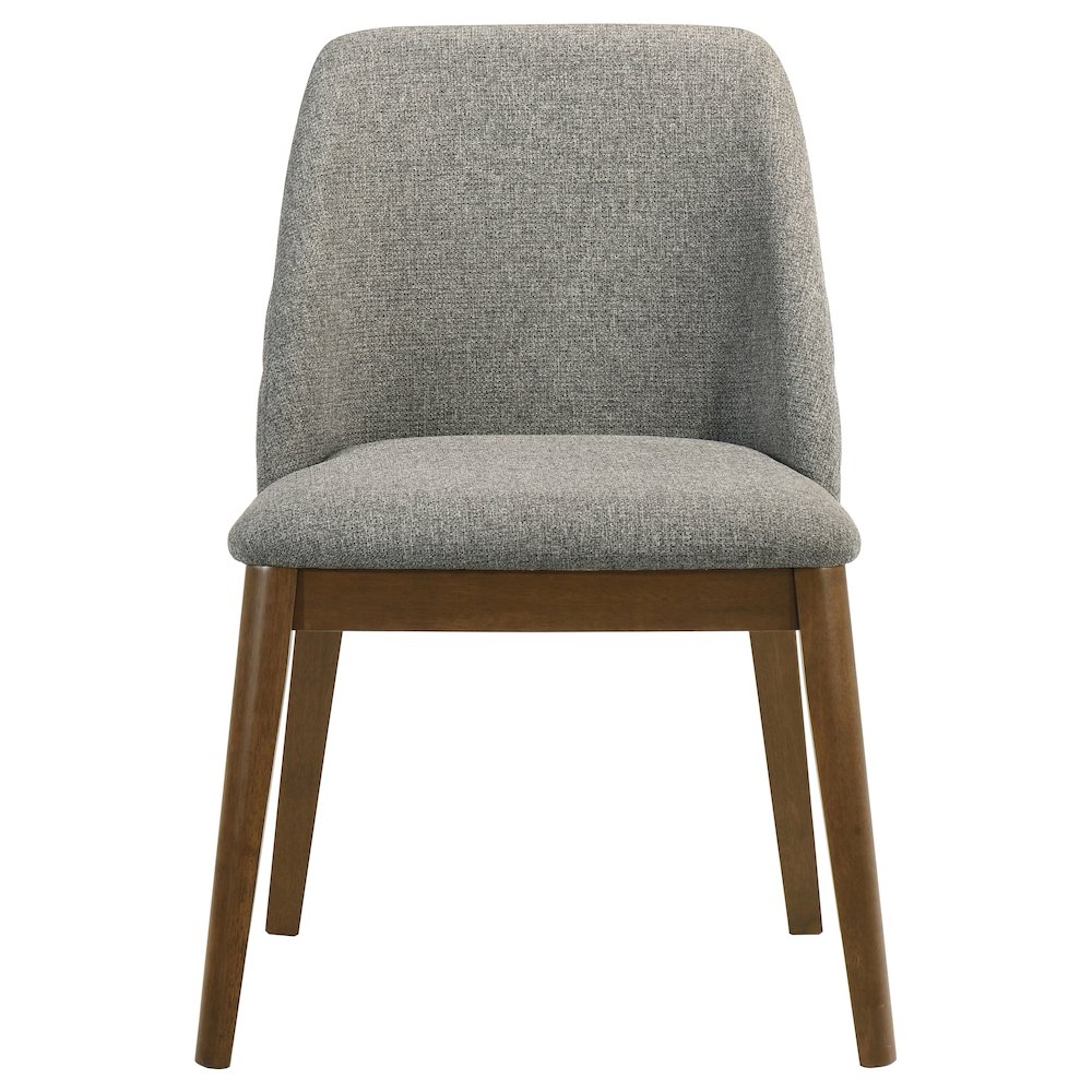 Franklin Upholstered Dining Side Chair Grey (Set of 2). Picture 4