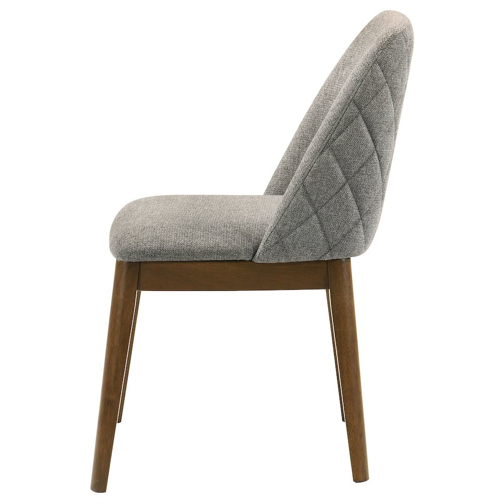 Franklin Upholstered Dining Side Chair Grey (Set of 2). Picture 6