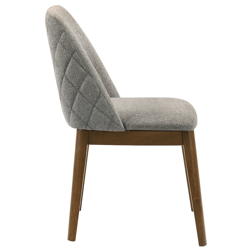 Franklin Upholstered Dining Side Chair Grey (Set of 2). Picture 9