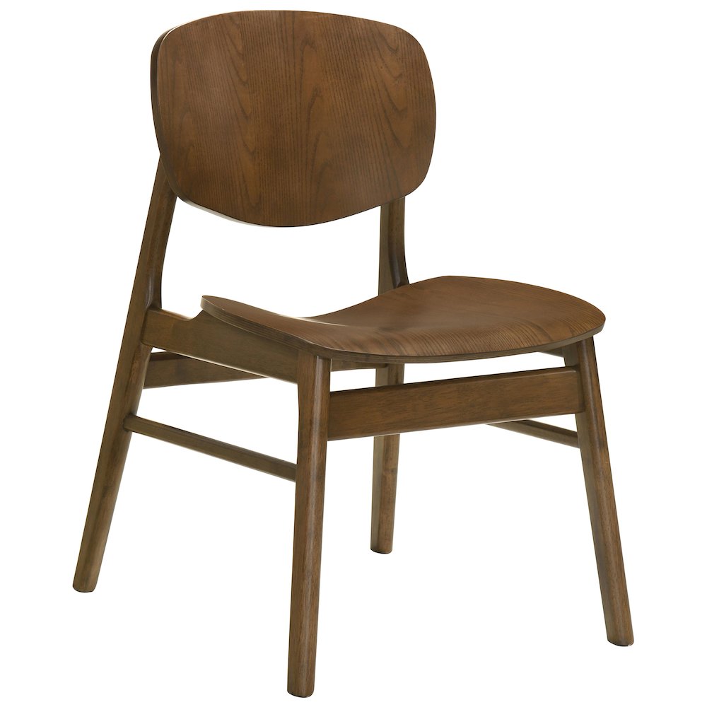 Benford Dining Side Chair Wood Seat Dark Brown (Set of 2). Picture 3