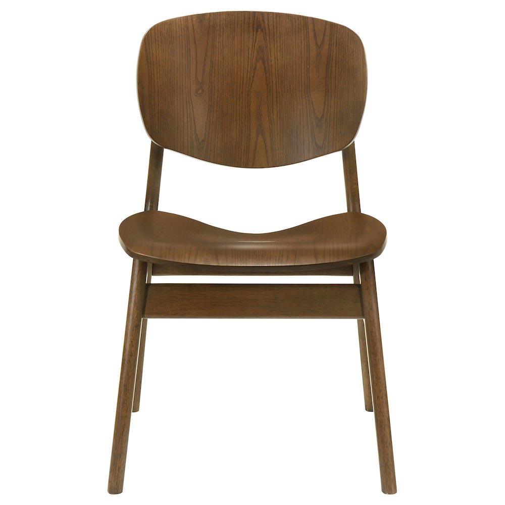 Benford Dining Side Chair Wood Seat Dark Brown (Set of 2). Picture 4