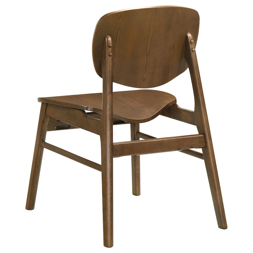 Benford Dining Side Chair Wood Seat Dark Brown (Set of 2). Picture 7
