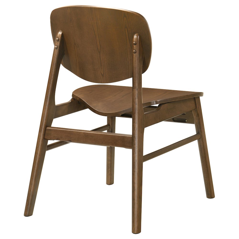 Benford Dining Side Chair Wood Seat Dark Brown (Set of 2). Picture 8