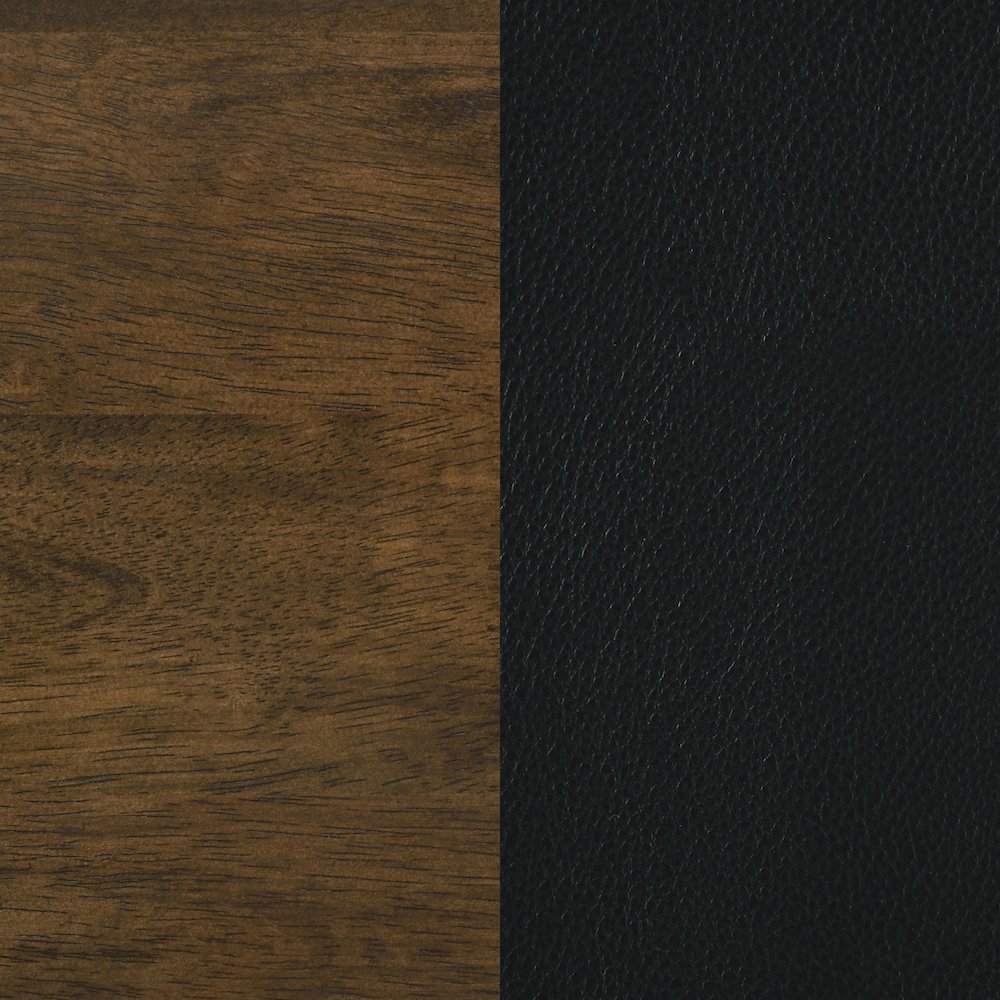 Kehoe Upholstered Dining Side Chair Black and Walnut (Set of 2). Picture 11