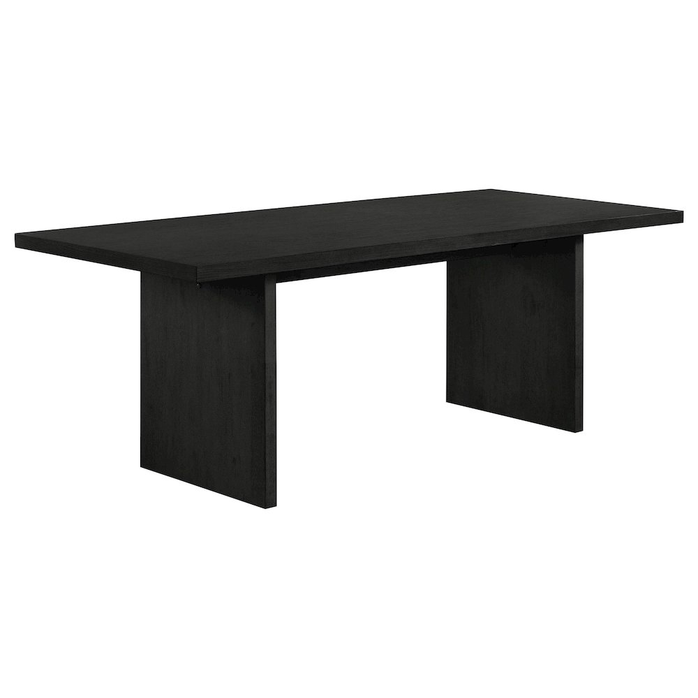 Decker 82-inch Rectangular Wood Dining Table Black. Picture 1