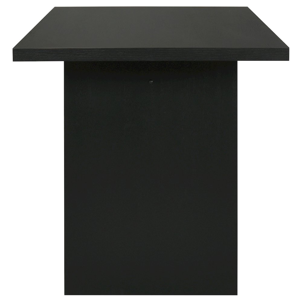 Decker 70-inch Rectangular Wood Counter Height Dining Table Black. Picture 4