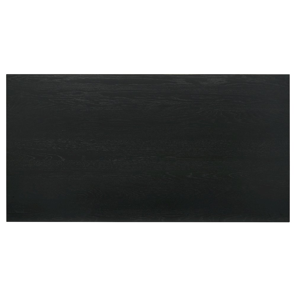 Decker 70-inch Rectangular Wood Counter Height Dining Table Black. Picture 5