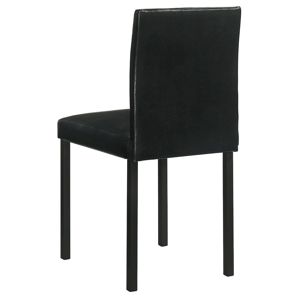 Garza Upholstered Dining Side Chair Black (Set of 4). Picture 7