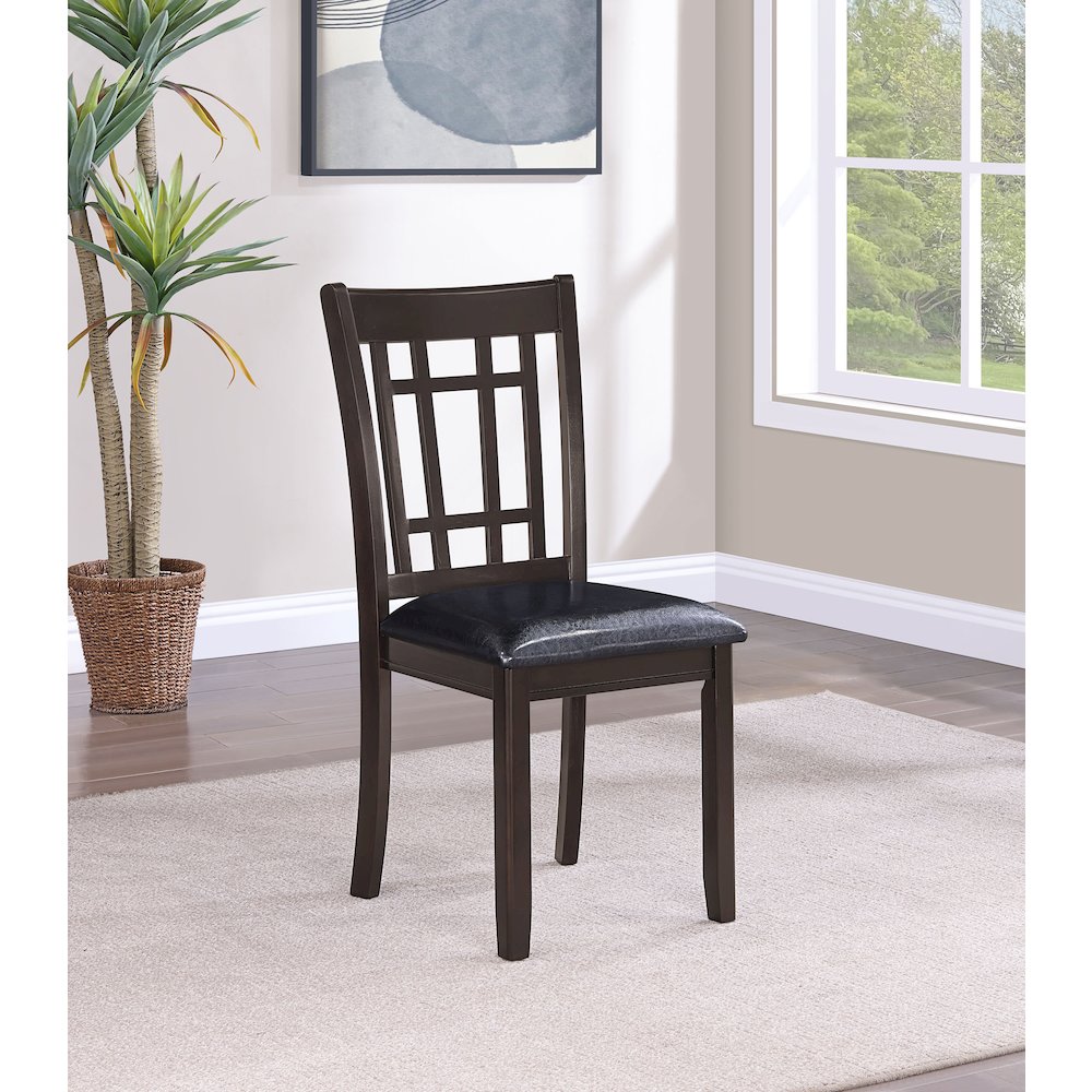 Lavon Wood Dining Side Chair Espresso (Set of 2). Picture 12