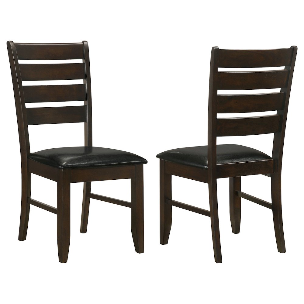 Dalila Wood Dining Side Chair Cappuccino (Set of 2). Picture 2