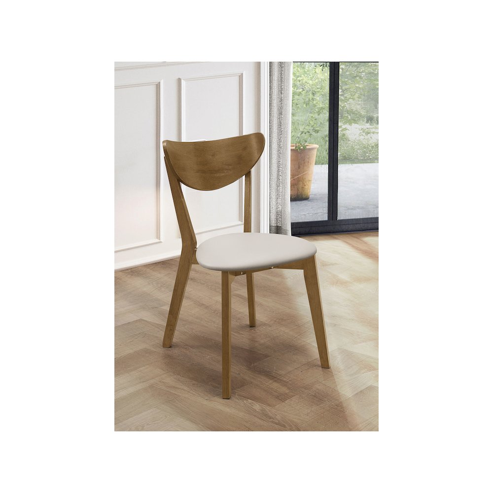 Kersey Wood Dining Side Chair Chestnut (Set of 2). Picture 12