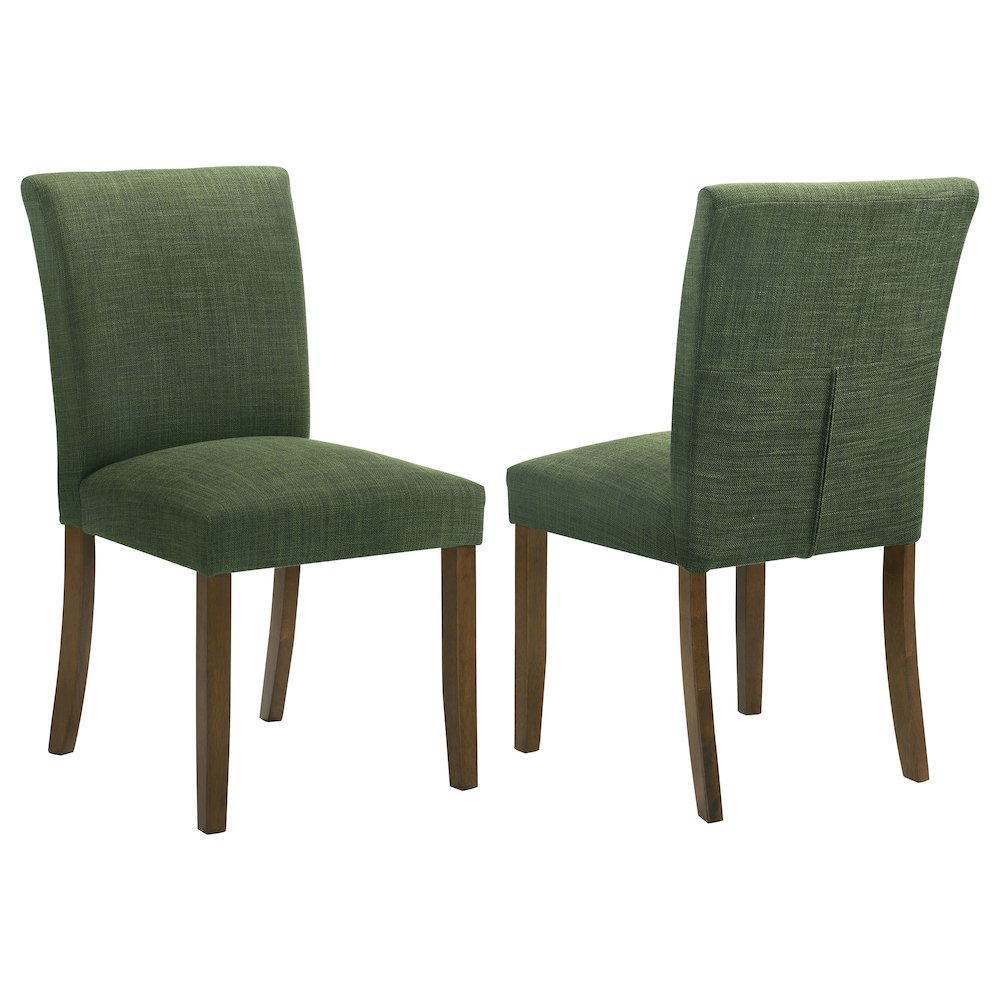 Cantley Upholstered Dining Side Chair Green (Set of 2). Picture 2