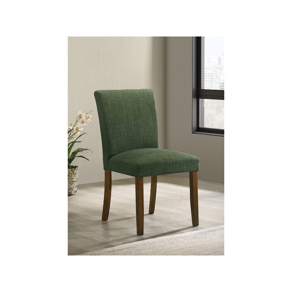 Cantley Upholstered Dining Side Chair Green (Set of 2). Picture 11